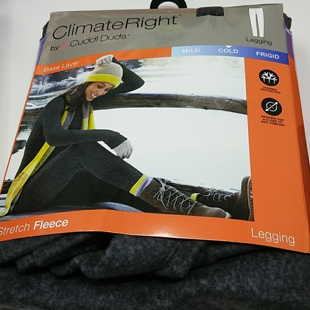 Grey stretch fleece ClimateRight by Cuddl Duds